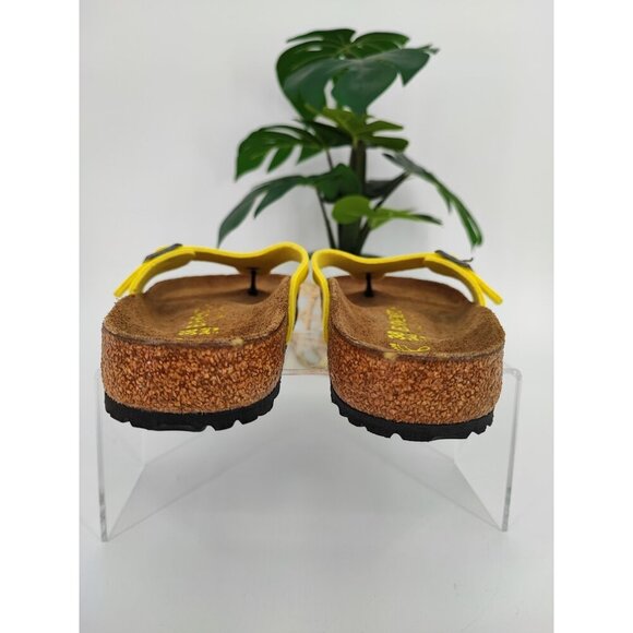 Birkenstock Women's Yellow Strap Thong Sandals Size 7 US - Picture 3 of 10